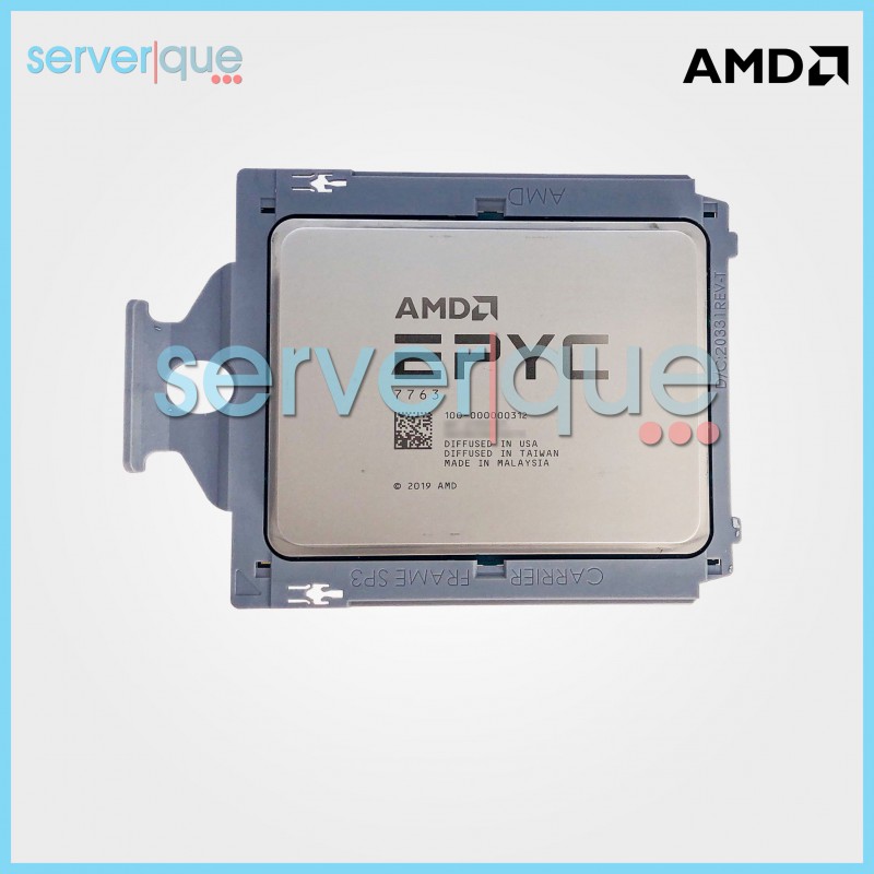 100-000000312 AMD EPYC Milan 7763 64-Core 2.45GHz 256MB 280W SP3 Processor