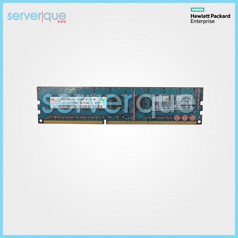 500670-B21 HP 2GB DDR3-1333 MHZ Dual Rank x8 PC3-10600E-9 Memory Kit