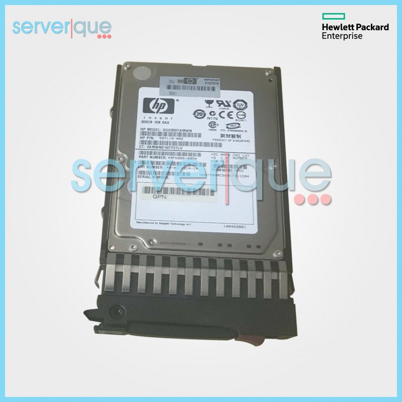 574879-B21 HP 300GB SAS 10K rpm 2.5" SFF 6G Quick-release Dual Port Hard Drive