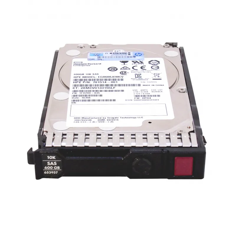 652583-B21 HP 600GB 10K 6G SAS 2.5-Inch SFF w/ Smart Carrier Hard Drive
