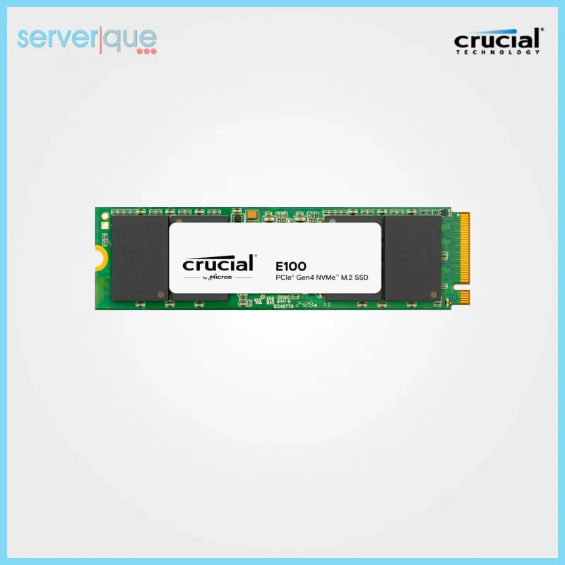 CT2000E100SSD8 Crucial E100 2TB PCI Express 4.0 Gen4 NVMe M.2 2280 Internal SSD CT2000E100SSD8 Crucial E100 2TB PCI Express 4.0 Gen4 NVMe M.2 2280 Internal SSD