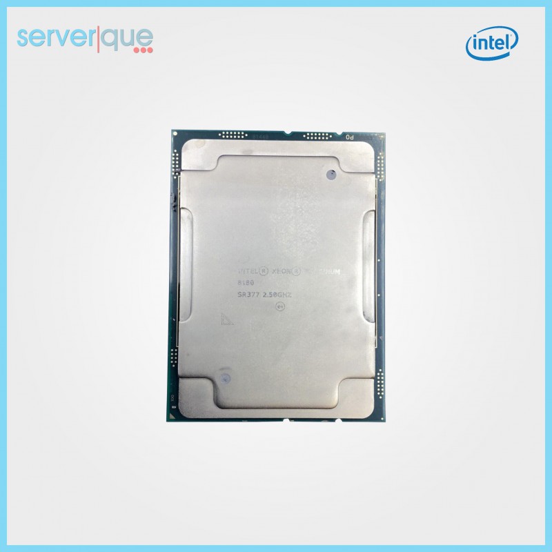 SR377 Intel Xeon Platinum 8180 28 Core 2.5GHz 38.5MB 205W FCLGA3647 Processor SR377 Intel Xeon Platinum 8180 28 Core 2.5GHz 38.5MB 205W FCLGA3647 Processor