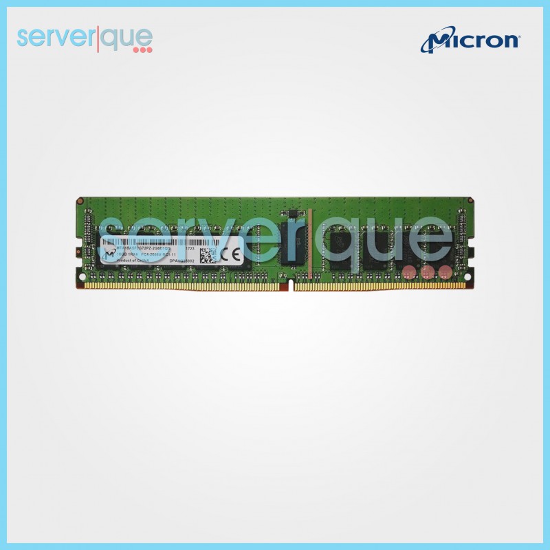 MTA18ASF2G72PZ-2G6 Micron 16GB PC4-21300 DDR4-2666MHz ECC Reg Single Rank Memory