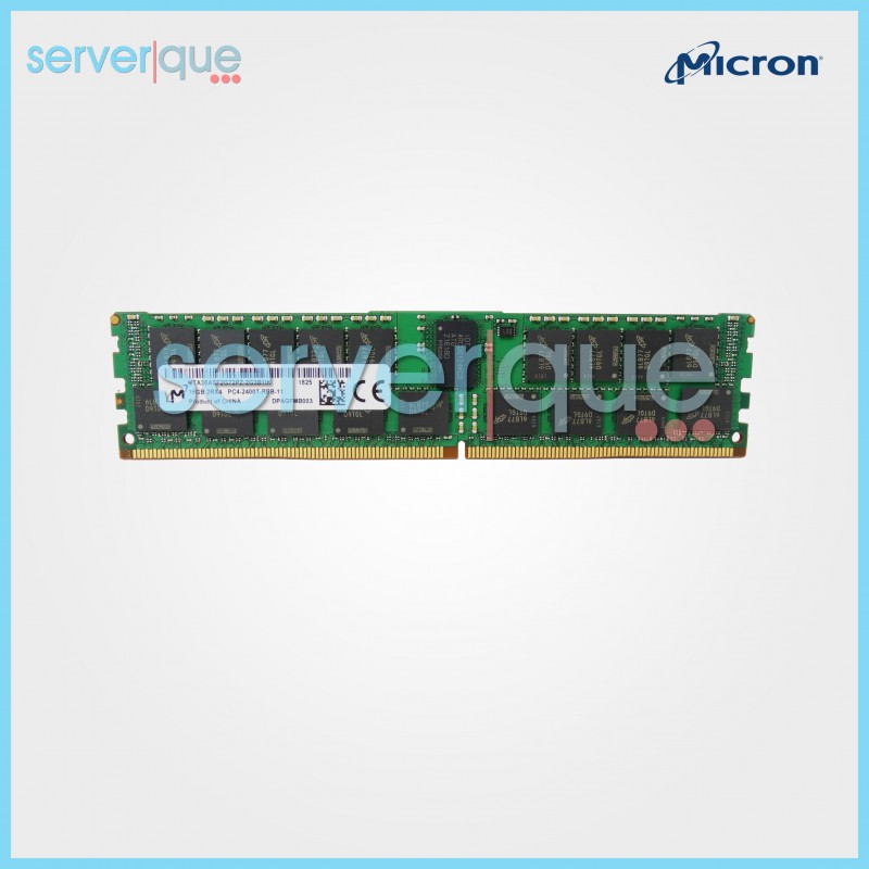 MTA36ASF2G72PZ-2G3 Micron 16GB PC4-19200 DDR4-2400MHz ECC Registered CL17 288-Pin DIMM 1.2V Dual Rank Memory Module MTA36ASF2G72PZ-2G3 Micron 16GB PC4-19200 DDR4-2400MHz ECC Registered CL17 288-Pin DIMM 1.2V Dual Rank Memory ModuleÂ