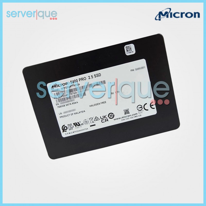 MTFDDAK7T6TGA Micron 5400 PRO 7.68TB 6Gbps SATA 2.5" Solid State Drive