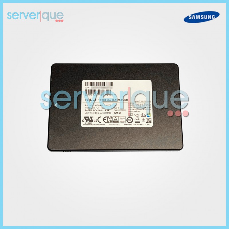MZ-7LH1T90 Samsung PM883 1.92TB SATA 6Gbps 2.5" Internal SSD