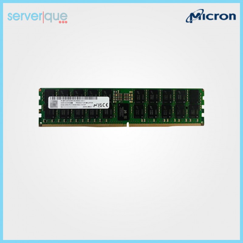 Micron MTC40F2046S1RC56BD2 64GB PC5-44800 DDR5-5600MHz CL46 2RX4 ECC Reg Memory