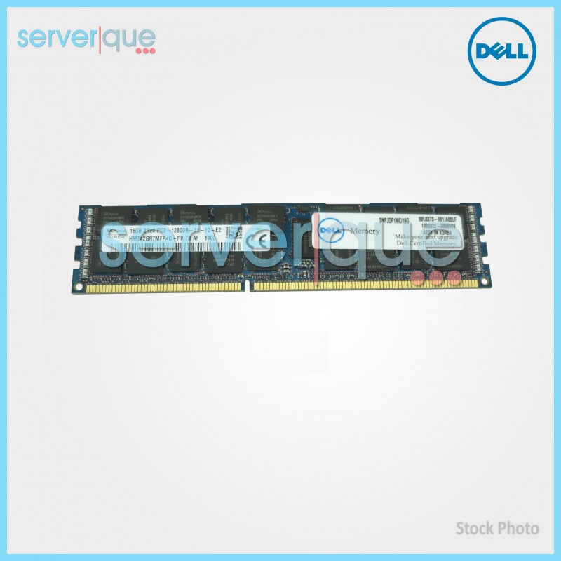 SNPJDF1MC/16G Dell 16GB 1600MHz DDR3 PC3-12800 CL11 2RX4 Reg ECC Sever Memory SNPJDF1MC/16G Dell 16GB 1600MHz DDR3 PC3-12800 CL11 2RX4 Reg ECC Sever Memory