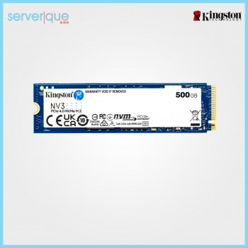 SNV3S/500G Kingston NV3 500GB PCI Express 4.0 x4 NVMe M.2 2280 Internal SSD