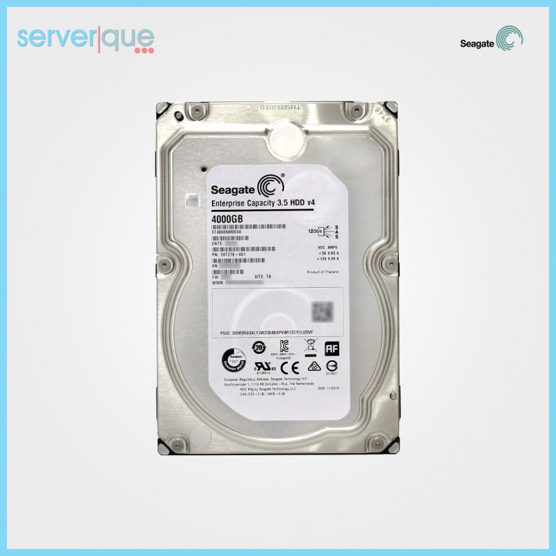 ST4000NM0034 HP 4TB 7.2K rpm 3.5" LFF 12G SAS  SC 512e MDL Hard Drive