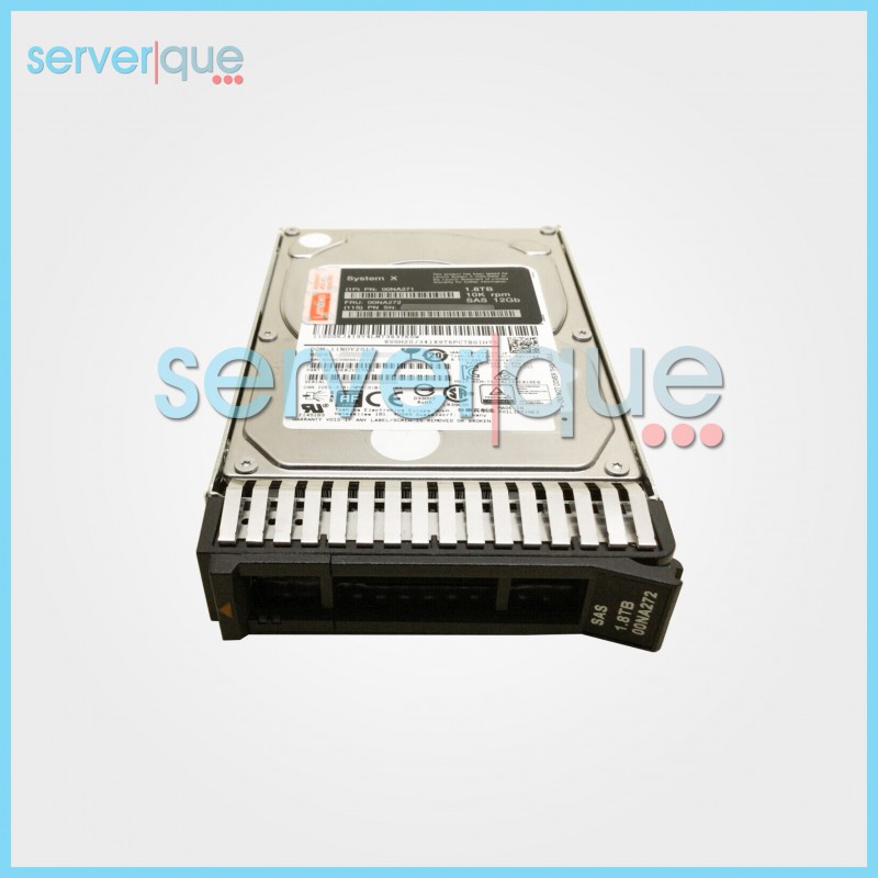 00NA272 IBM/Lenovo 1.8TB 10K 12Gbps SAS 2.5" Internal Hard Drive