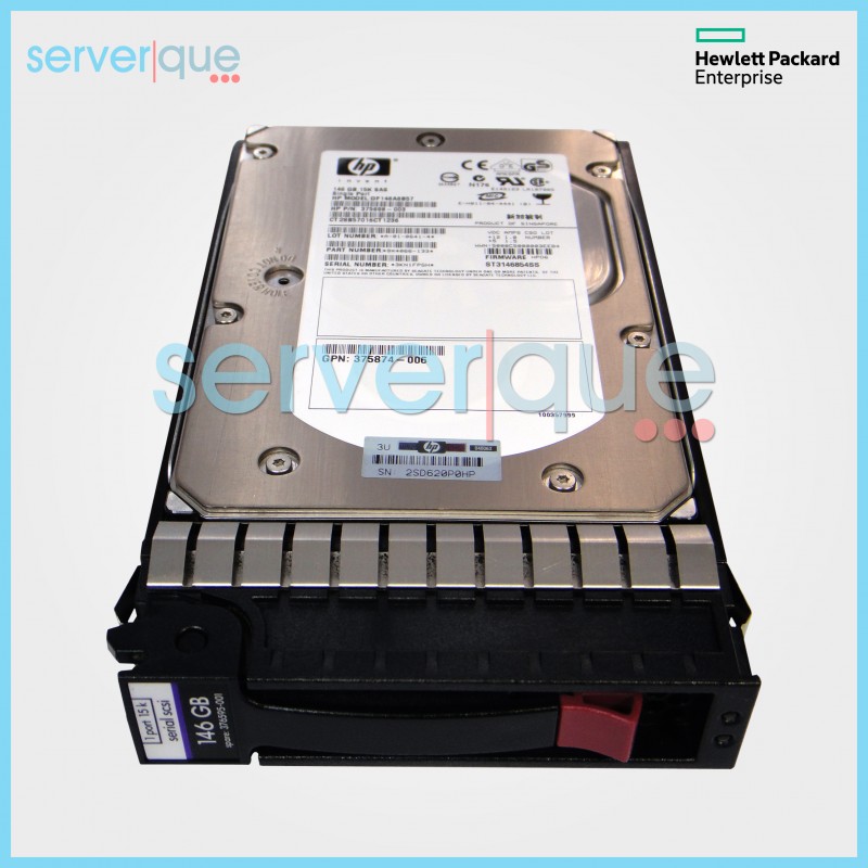 375872-B21 HP 146GB 3.5" LFF 3G Single Port SAS 15K Hot Plug Hard Drive