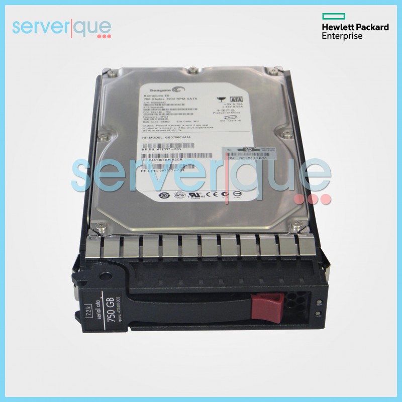 432401-001 HP 750GB SATA 7.2K 3.5-inch 1.5G Hard Drive