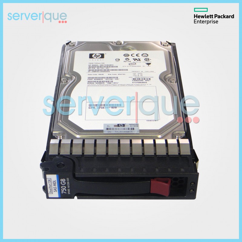461135-B21 HP 750GB 3G 7.2K 3.5-inch Dual Port SAS Hard Drive 461135-B21 HP 750GB 3G 7.2K 3.5-inch Dual Port SAS Hard Drive