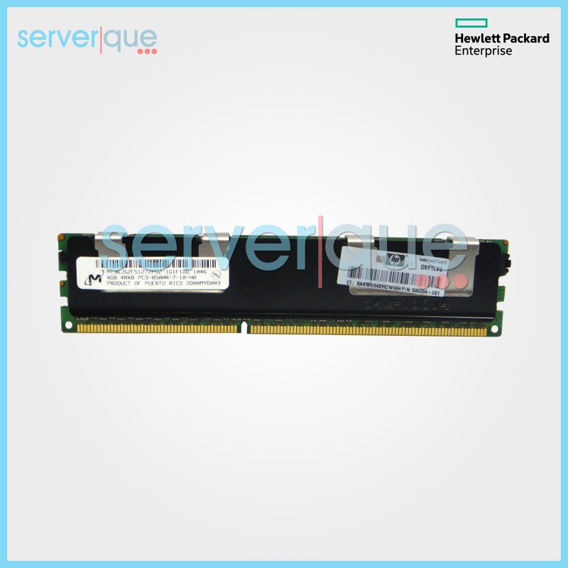 500204-061 HP 4GB Quad Rankx8 PC3-8500R-7 Low Power Memory Kit