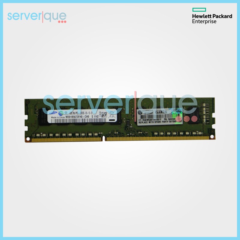 500209-061 HP 2GB (DDR3-1333 MHZ) Dual Rank x8 PC3-10600E-9 Memory Kit