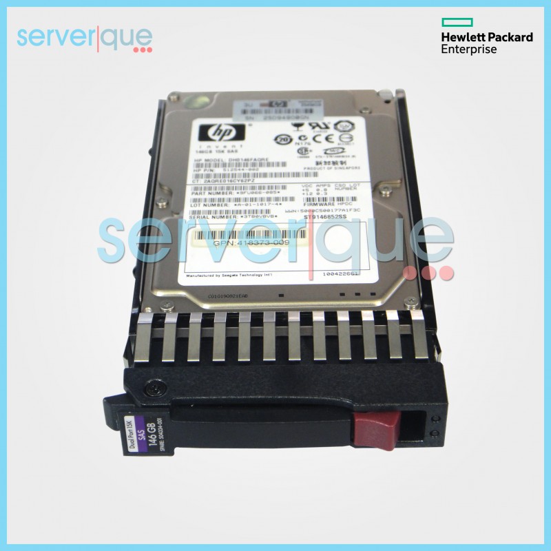 504064-003 HP 146GB 2.5" SFF 15K RPM 3G Dual Port SAS Hot Plug Hard Drive 504064-003 HP 146GB 2.5" SFF 15K RPM 3G Dual Port SAS Hot Plug Hard Drive