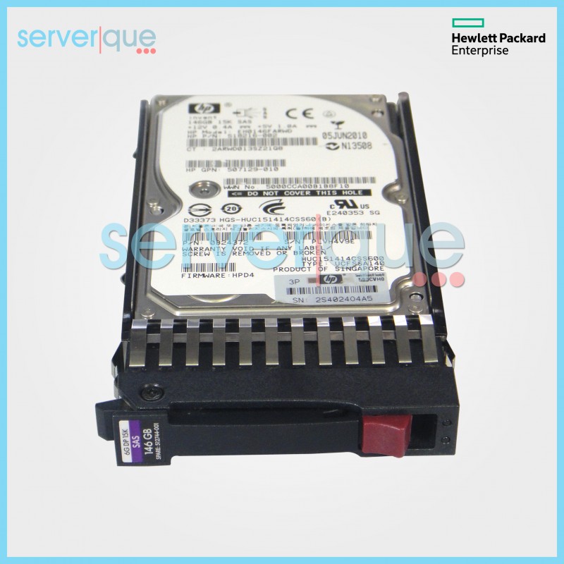 512544-002 HP 146GB 6G SAS 15K rpm SFF 2.5-inch Dual Port Enterprise Hard Drive 512544-002 HP 146GB 6G SAS 15K rpm SFF 2.5-inch Dual Port Enterprise Hard Drive