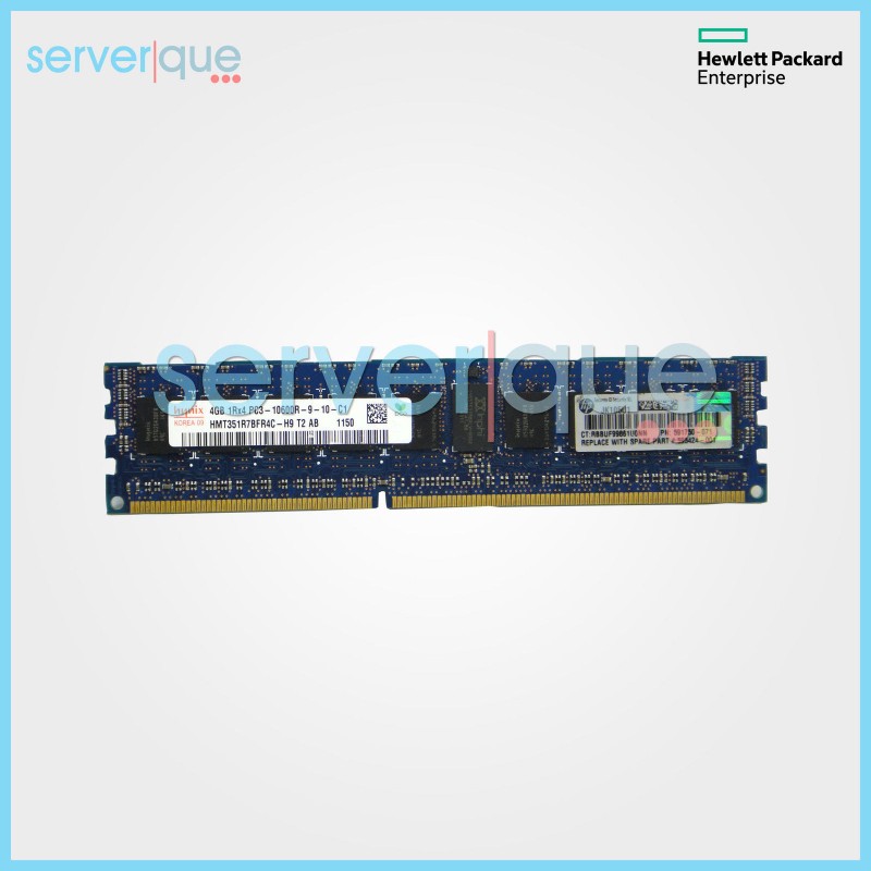 595424-001 HP 4GB DDR3-1333 Single-Rank x4 PC3-10600 Memory