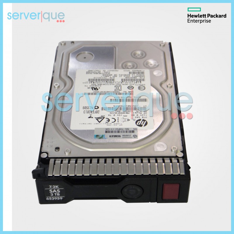 507618-006 HP 3TB 7.2K 6G 3.5-Inch SAS  LFF w/ Smart Carrier Hard Drive 