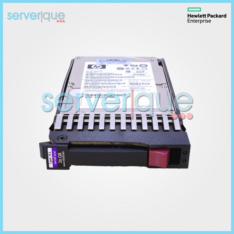 431933-B21 HP 36GB 3G Single Port SAS 15K RPM 2.5" SFF Hot Plug Hard Drive 431933-B21 HP 36GB 3G Single Port SAS 15K RPM 2.5" SFF Hot Plug Hard Drive