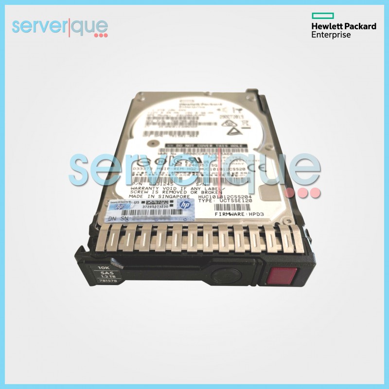 781518-B21 HP 1.2TB 12G SAS 10K rpm SFF 2.5-inch SC Enterprise Hard Drive