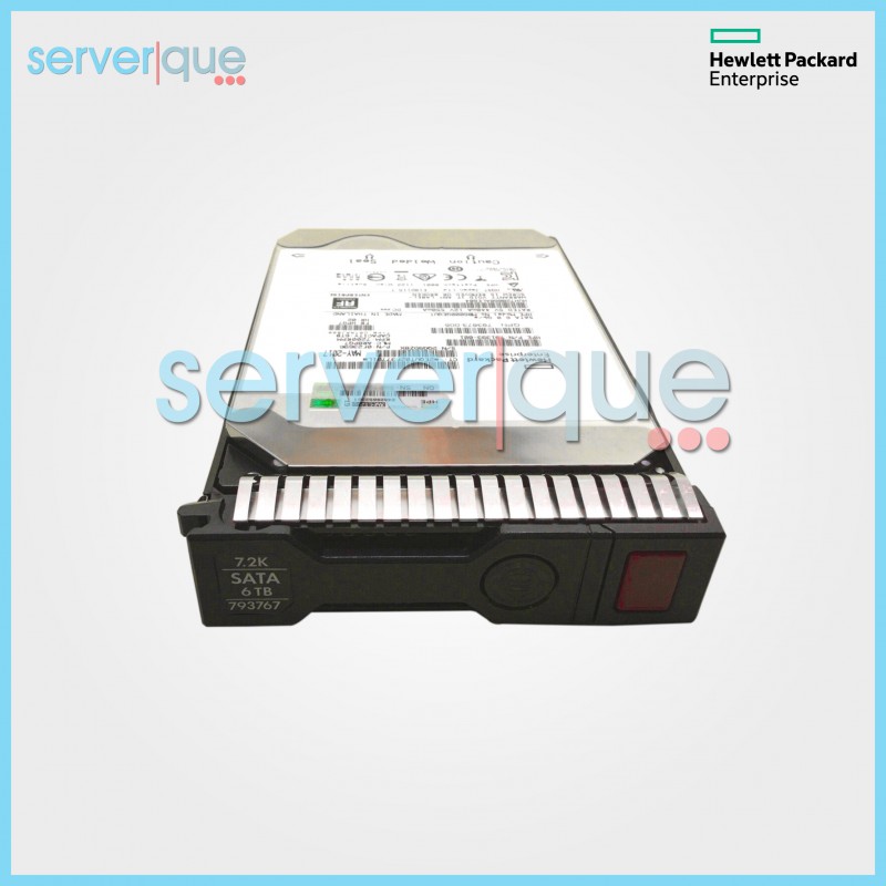 793683-B21 HPE 6TB 7.2K SATA 6Gbps 3.5" Smart Carrier 512e Hard Drive