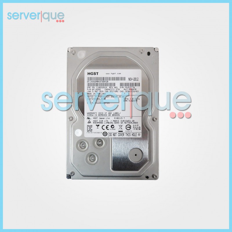 HUA723020ALA640 HGST 2TB 12Gbps 7.2K SATA 3.5" Internal Hard Drive