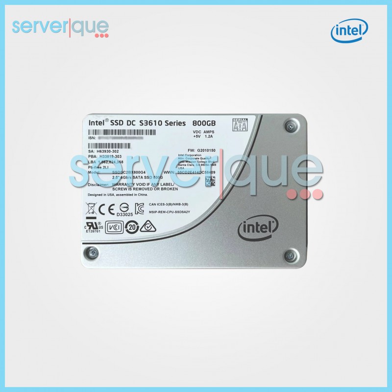 SSDSC2BX800G4 Intel 800GB SATA 6G MLC MIXED USE 2.5 Inches SFF Solid State drive