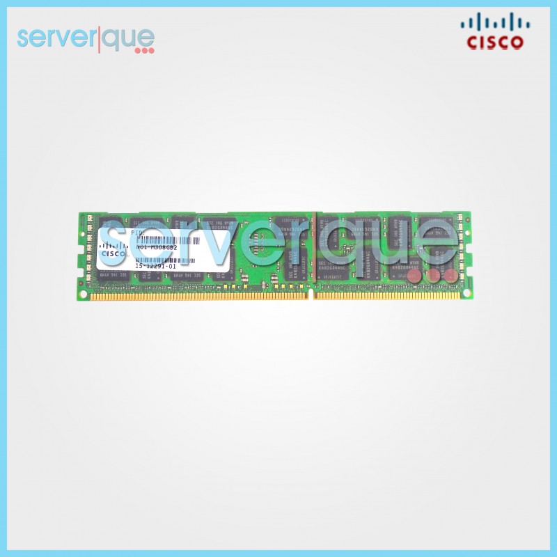 15-12291-01 Cisco 8GB PC3L-10600R DDR3-1333MHz ECC Reg CL9 Dual Rank Memory