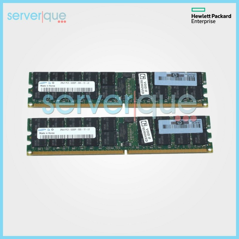 408854-B21 HP 8GB PC2-5300 Dual Rank DDR2-667 REG Memory 408854-B21 HP 8GB PC2-5300 Dual Rank DDR2-667 REG Memory