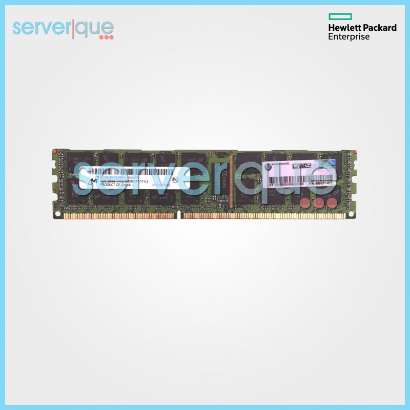690802-B21 HP 8GB (1x8GB) Dual Rank x4 PC3-12800R DDR3-1600 Registered CAS-11 Memory Kit