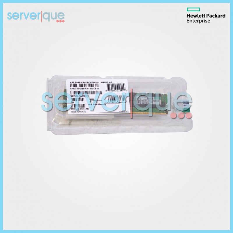 815101-B21 HPE 64GB PC4-21300 DDR4-2666MHz ECC CL19 Quad Rank Memory