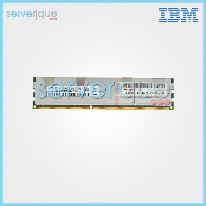 90Y3101 IBM 32GB PC3-8500 DDR3-1066MHz ECC Reg CL7 Quad Rank Memory 90Y3101 IBM 32GB PC3-8500 DDR3-1066MHz ECC Reg CL7 Quad Rank Memory