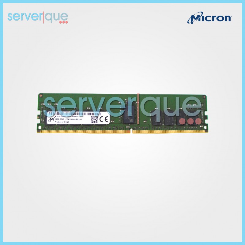 MTA18ASF2G72PDZ-3G2 Micron 16GB PC4-25600 DDR4-3200MHz ECC Reg Dual Rank Memory