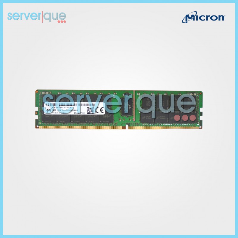MTA36ASF8G72PZ-3G2 Micron 64GB PC4-25600 DDR4-3200MHz ECC Reg Dual Rank Memory