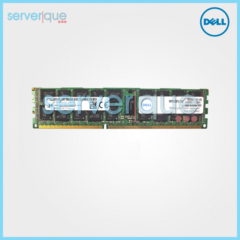 SNP20D6FC/16G Dell 16GB 2RX4 1600MHz DDR3 PC3-12800 CL11 Reg ECC Memory Module