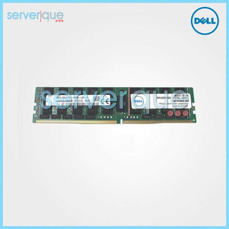 SNP4JMGMC/64G Dell 64GB PC4-21300 DDR4-2666MHz ECC Reg CL19 Quad Rank Memory