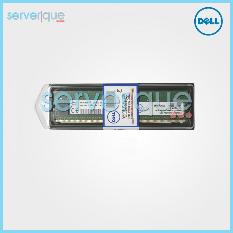 SNPHTPJ7C/32G Dell 32GB PC5-25600 DDR4-3200MHz ECC Reg Dual Rank RDIMM Memory SNPHTPJ7C/32G Dell 32GB PC5-25600 DDR4-3200MHz ECC Reg Dual Rank RDIMM Memory