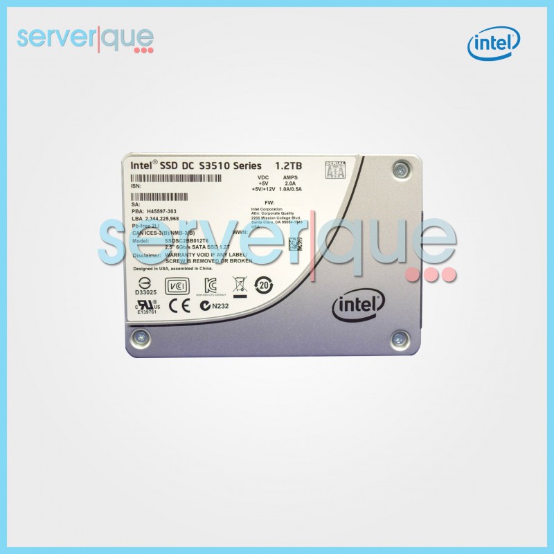SSDSC2BB012T6 Intel DC S3510 Series 1.2TB MLC SATA 6Gbps 2.5" SSD