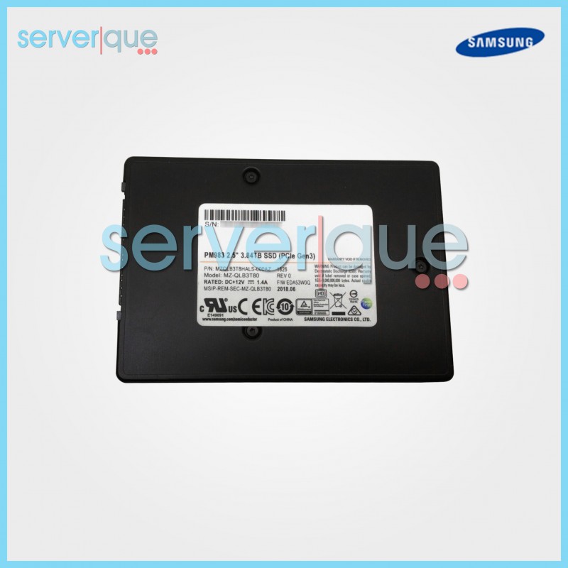 MZ-QLB3T80 Samsung PM983 3.84TB PCIe NVMe U.2 2.5" Internal Solid State Drive