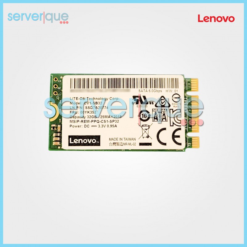 00YK352 Lenovo CV1-SB32 32GB 6Gbps SATA M.2 2242 Solid State Drive 00YK352 Lenovo CV1-SB32 32GB 6Gbps SATA M.2 2242 Solid State Drive