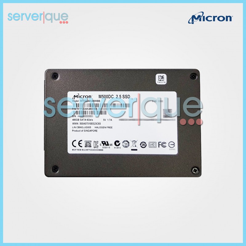 Micron M500 DC MTFDDAK480MBB 480GB 6Gbps MLC SATA 2.5" Internal Solid State