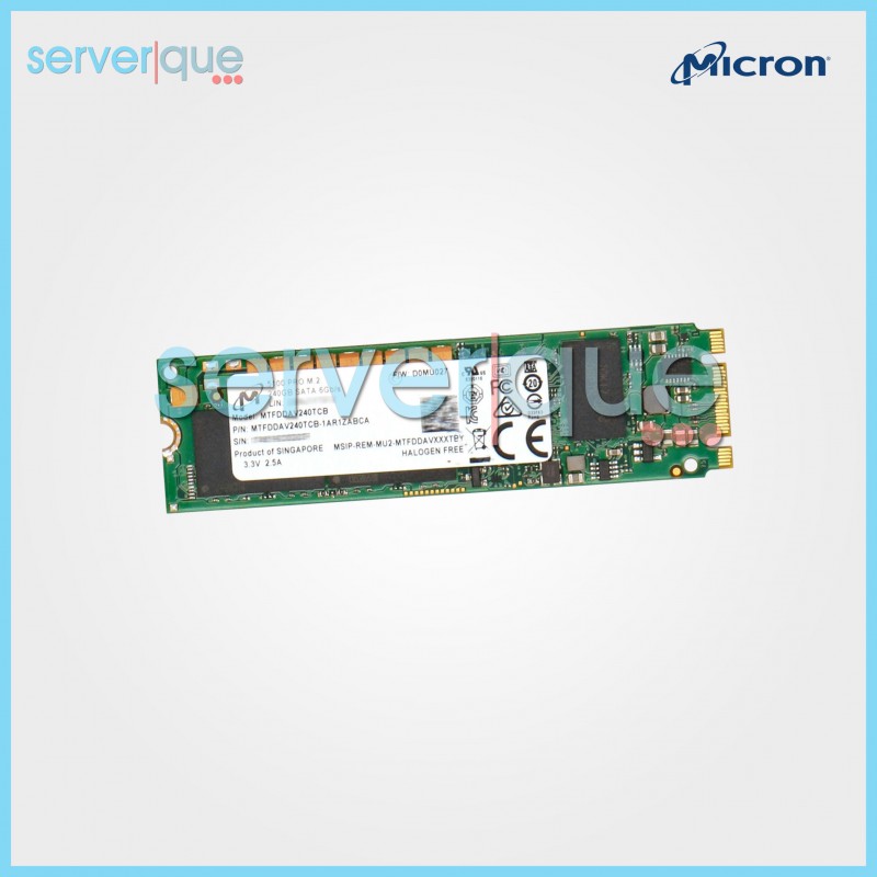 MTFDDAV240TCB Micron 5100 PRO 240GB PCIe NVMe M.2 Internal Solid State Drive