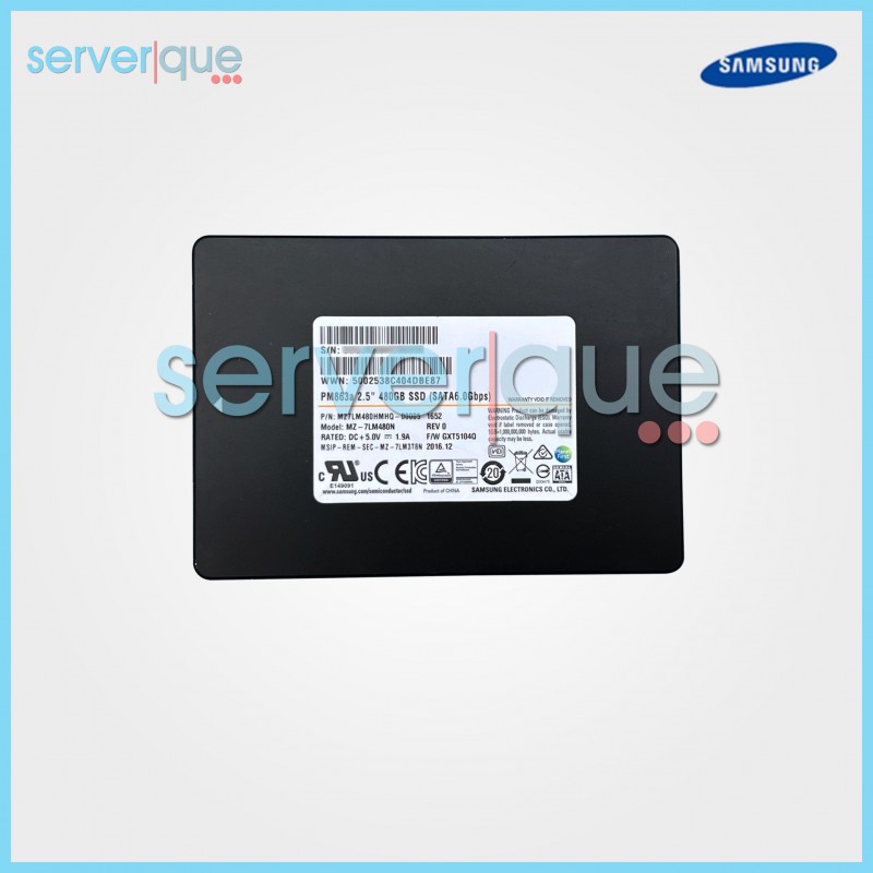MZ-7LM480N Samsung PM863a 480GB 6Gbps SATA 2.5" Internal SSD