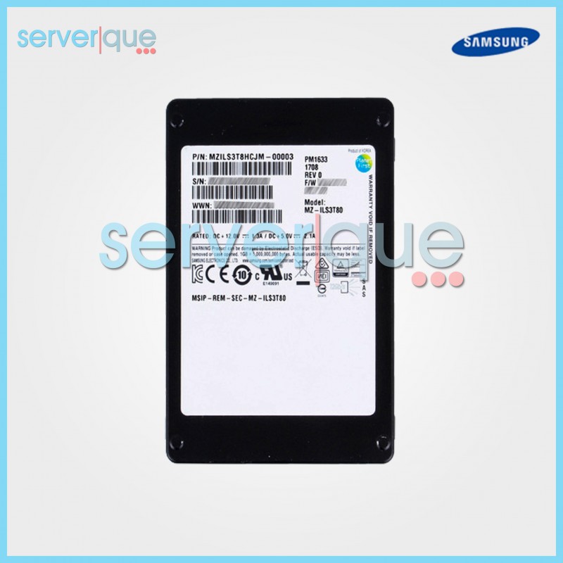 MZ-ILS3T80 Samsung PM1633 3.84TB SAS 12Gbps 2.5" Internal SSD