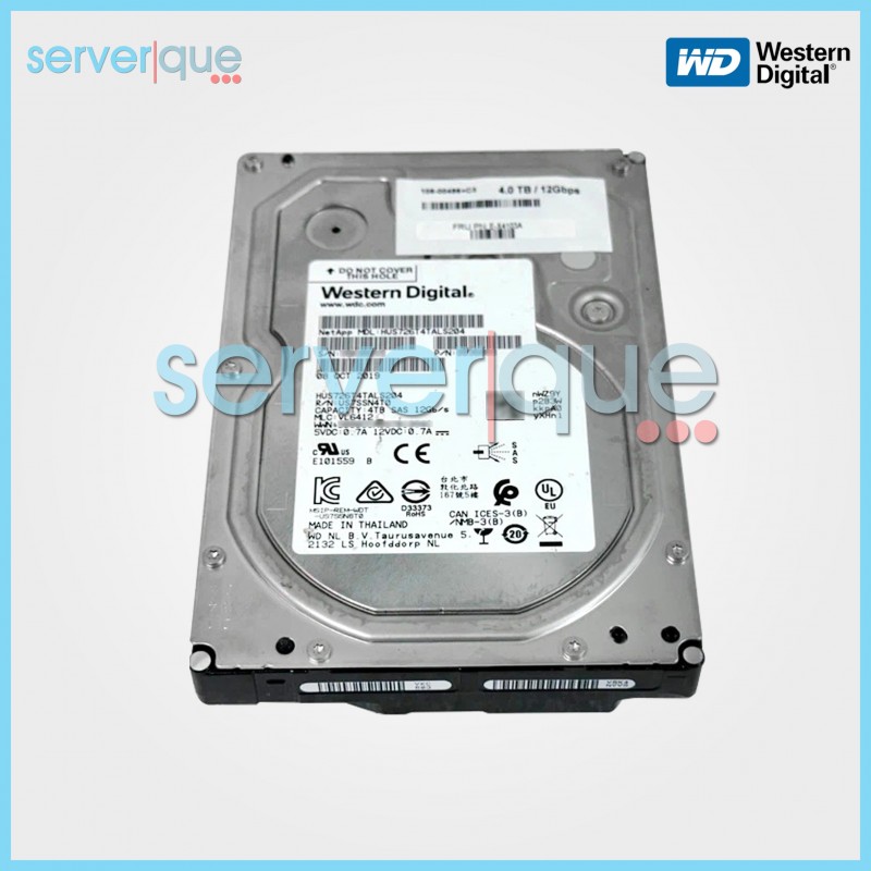 Western Digital HUS726T4TALS204 4TB SAS 12Gbps 7200RPM 256MB 3.5" Internal HDD