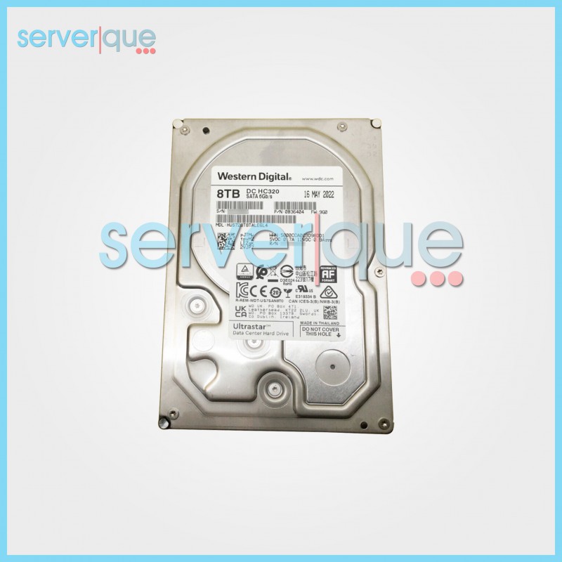 HUS728T8TALE6L4 Western Digital DC HC320 8TB 6Gbps 7.2K SATA 3.5" Hard Drive