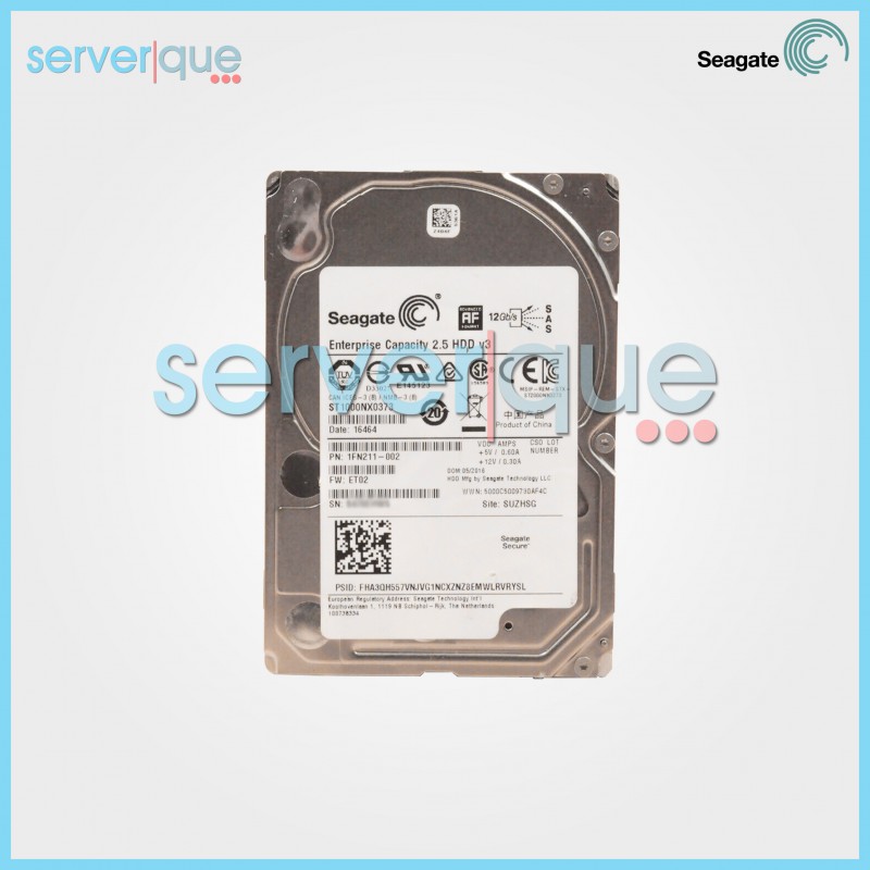 ST1000NX0373 Seagate 1TB 7.2K SAS 12Gbps 2.5" Internal Hard Drive ST1000NX0373 Seagate 1TB 7.2K SAS 12Gbps 2.5" Internal Hard Drive