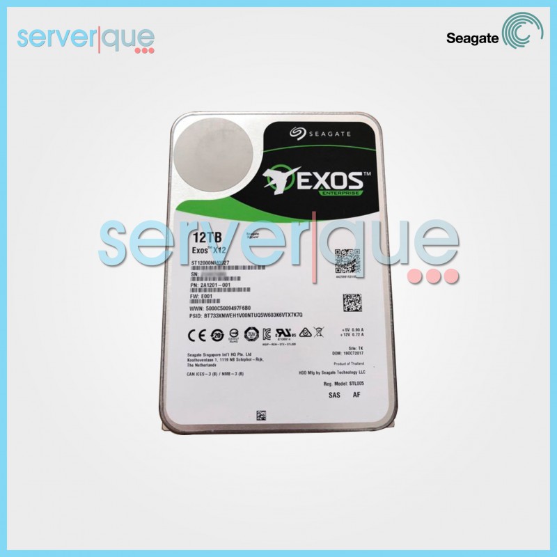 ST12000NM0027 Seagate Exos X12 12TB 7.2K SAS 12Gbps 3.5" Internal Hard Drive